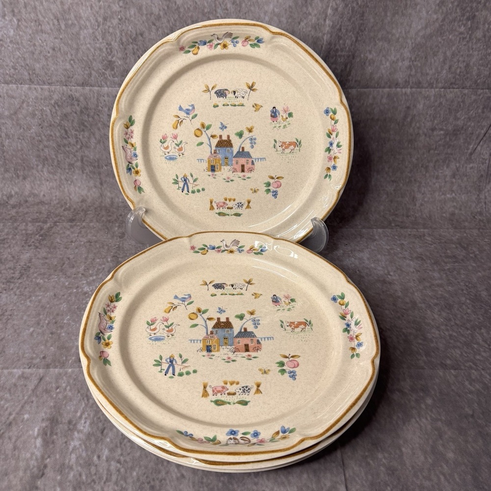 International Tableworks Stoneware Japan Heartland Dinner Plates Set of 4